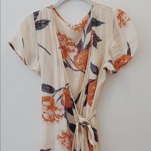 Floral Mini wrap dress